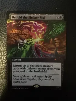 Behold the Sinister Six! 0002 Promo Foil Spider-Man MTG - Image 1