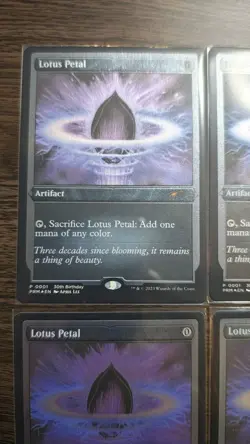 ?? 4x Lotus Petal (Foil Etched) 30th BIRTHDAY EN Promos Foil - Image 2