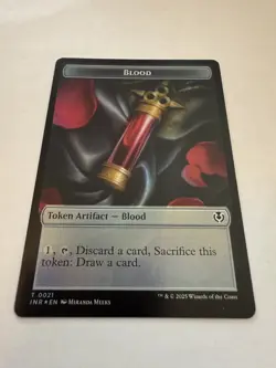 Blood Clue Double-Sided Token Innistrad Remastered Borderless Foil - Image 1