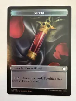 Blood Clue Double-Sided Token Innistrad Remastered Borderless Foil - Image 2