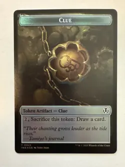 Blood Clue Double-Sided Token Innistrad Remastered Borderless Foil - Image 3