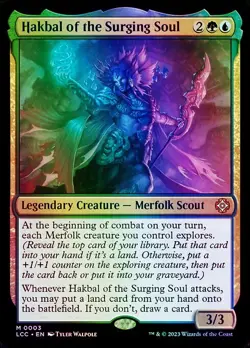 Hakbal of the Surging Soul Commander: The Lost Caverns of Ixalan NM MTG Foil - Image 1