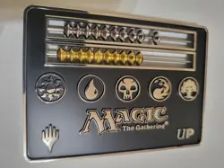 ULTRA PRO MTG ABACUS LIFE COUNTER BLACK METAL RARE FREE SHIPPING - Image 1