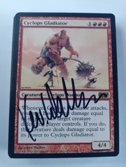 Cyclops Gladiator ARTIST PROOF Signed By Kev Walker MTG Magic the Gathering - Image 1