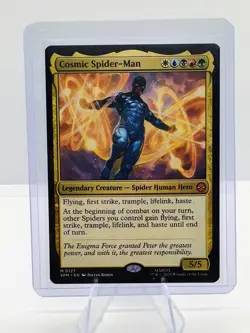 Cosmic Spider-Man Marvel's Spider-Man Regular Non Foil With Sleeve And Toploader - Image 1