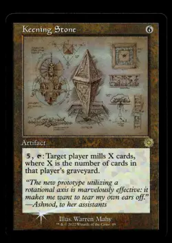 Keening Stone (Schematic) 89 Foil R The Brothers' War: Retro Frame Artifacts - Image 1