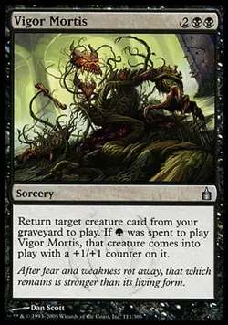 Vigor Mortis 1x FOIL MTG RAV Ravnica Uncommon MINT black - Image 1