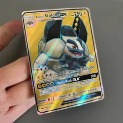 Alolan Golem GX 102/111 Crimson Invasion Full Art Rare Pokemon Card - NM - Image 3