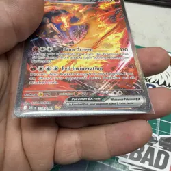Team Rockets Moltres Ex 229/182 Full Art Ultra Rare Destined Rivals Pokemon TCG - Image 3