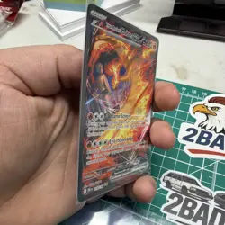 Team Rockets Moltres Ex 229/182 Full Art Ultra Rare Destined Rivals Pokemon TCG - Image 5