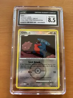 Pokemon TCG Gible Supreme Victors 106/147 Cross.holo-city Championship Cgc 8.5 - Image 1
