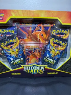 Pokemon TCG Hidden Fates Charizard GX Booster Collection Box New Factory Sealed - Image 2