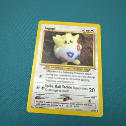 Pokemon Neo Discovery Togepi 56/105 Unlimited Uncommon Near Mint - Image 2