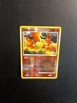 carte pokemon Sulfura Holo Reverse 10/100 Aube Majestueuse Diamant et Perle - Image 1