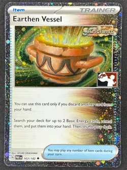 Pokemon Earthen Vessel Prize Pack Holo 163/182 PAR Paradox Rift NM - Image 1