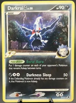Darkrai G Lv.58 Reverse Holo Rare Rising Rivals 3/111 Pokemon TCG - LP/NM - Image 1