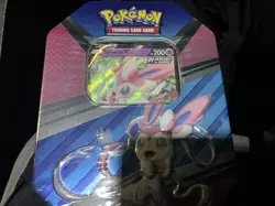 Pokemon Sylveon V Heroes Tin Factory Sealed W/4 Pokemon TCG Booster Packs - Image 2