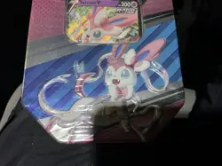 Pokemon Sylveon V Heroes Tin Factory Sealed W/4 Pokemon TCG Booster Packs - Image 3