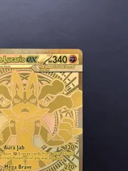 Mega Lucario ex 188/132 Mega Evolution - English Gold Rare Pokemon TCG N Mint - Image 4