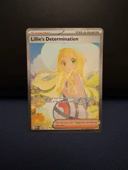 Pokemon TCG Lillie’s Determination 184 Secret Rare Trainer Full Art (NM) - Image 1