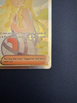 Pokemon TCG Lillie’s Determination 184 Secret Rare Trainer Full Art (NM) - Image 4