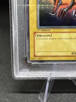 2003 Yu-Gi-Oh Red Eyes B Dragon SDJ-001 1st Edition PSA 9 - New Cert - Image 5