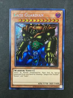 Yu-Gi-Oh TCG #MRD-EN000 Gate Guardian (25th Anniversary Edition) Secret Rare LP+ - Image 1