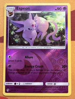 Pokemon Card - Espeon - Reverse Holo Rare (89/214) SM Lost Thunder *VLP* - Image 1