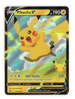 Pikachu V SWSH143 Promo Holo SWSH: Sword & Shield Promo Cards Pokemon TCG - Image 1