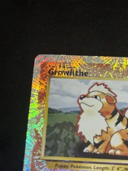 Vintage Pokemon card Growlithe 45/110 Legendary Collection Reverse Holo LP - Image 2