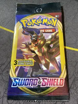 Pokemon Card - Sword and Shield Base - 3 Card Booster Pack - New Factory Sealed - Image 1