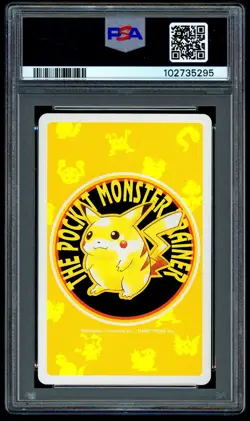 Pokemon SLOWPOKE Japanese YELLOW 7 of Hearts POKER Card #079 - PSA 10 GEM MINT - Image 2
