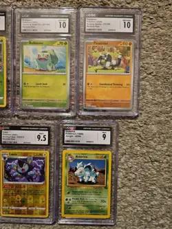 Lot of 5 Graded Pokemon Cards CGC Luxio Nindorina Bulbasaur Spinarak Ditto - Image 3