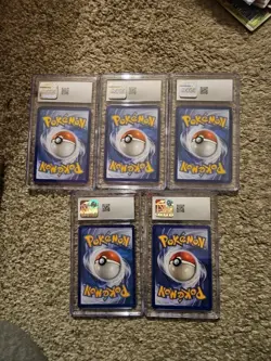 Lot of 5 Graded Pokemon Cards CGC Luxio Nindorina Bulbasaur Spinarak Ditto - Image 4