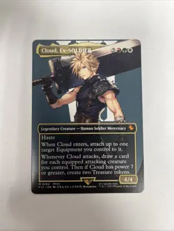 Cloud Ex Soldier Borderless Nonfoil Card #0202 MTG - Image 1