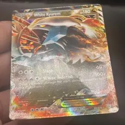 Pokemon Card White Kyurem EX 96/135 Plasma Storm Holo Ultra Rare - Image 5