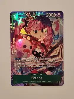 Perona Alt Art OP12-034 SR ENGLISH Legacy of the Master One Piece Card NM - Image 1