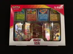 Pokemon Cards 5-Pack from Costco MINT UNOPENED AND SEALED Scarlet & Violet 151 - Image 1