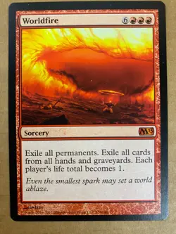 MTG 1x Worldfire # 158 Core Set 2013 M13 Modern Magic the Gathering Card x1 NM - Image 1
