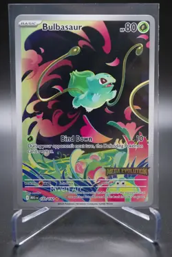 Bulbasaur 133/132 SV8.5 Temporal Forces Illustration Rare Holo Pokemon Card NM - Image 1