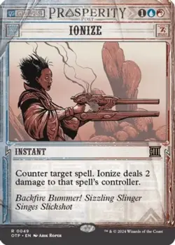 x1 Ionize - Foil R MTG Outlaws of Thunder Junction: Breaking News M/NM, English - Image 1