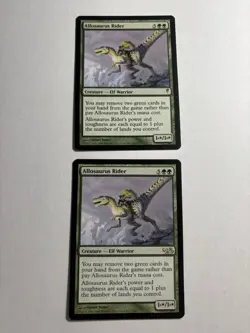 MTG Allosaurus Rider LP Light Play Elves vs Goblins 2/62 + Allosaurus Rider 101 - Image 1