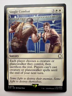 Single Combat Magic the Gathering Fallout Commander PIP EDH MTG NM - Image 1