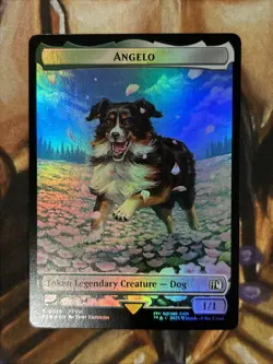 Angelo Darkstar (0019) Double-Sided Token MTG Final Fantasy Foil - NM 🐕 - Image 1