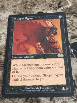 SLEEPER AGENT Magic MTG Urza's Saga LP - Image 1