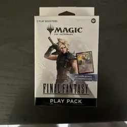 Magic The Gathering MTG Final Fantasy Play Pack w/ 3 Packs & Promo SEALED NEW - Image 1