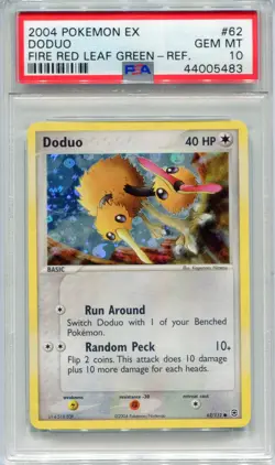 2004 Pokemon Fire Red Leaf Green Doduo & Dodrio Reverse Holo Sequential PSA 10 - Image 4