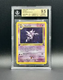 Pokemon 1st Haunter 6/62 Fossil Bgs 9.5 ENG POP 5 Holo Wizard No Psa 10 - Image 1