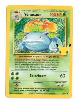 Venusaur 15/102 Classic Collection Holo Celebrations: Classic Collection Pokemon - Image 1