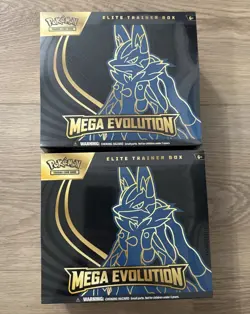 Lot Of 2 🔥Pokemon Mega Evolution Elite Trainer Box Lucario ETB🔥 - Image 1